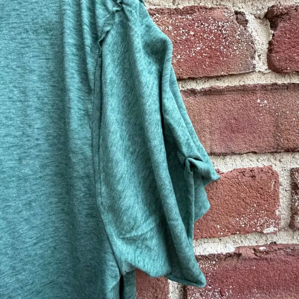 Free People X We The Free Vella Pocket Oversized Tee shirt green M NEW